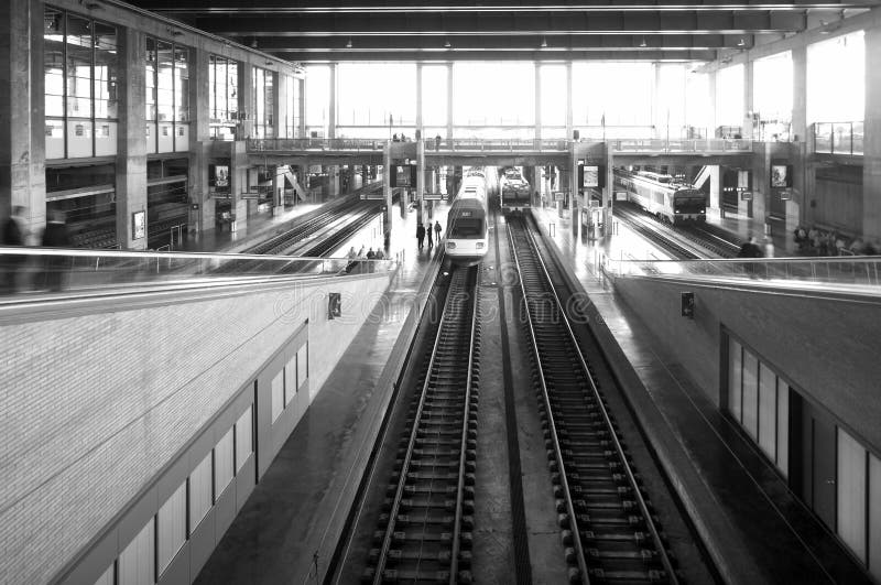 Railway station royalty free stock photo