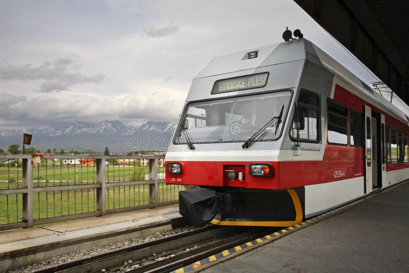 Railway station in Poprad. Slovakia