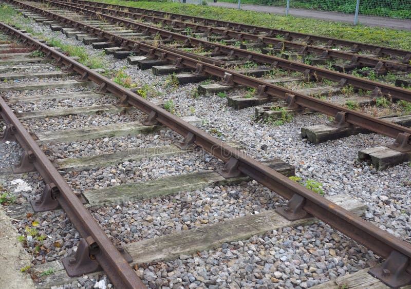 Railway track detail stock image. Image of public, trip - 78554155