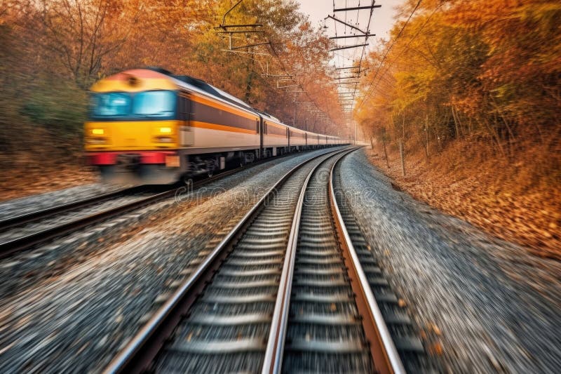 Speeding train Cut Out Stock Images & Pictures - Alamy