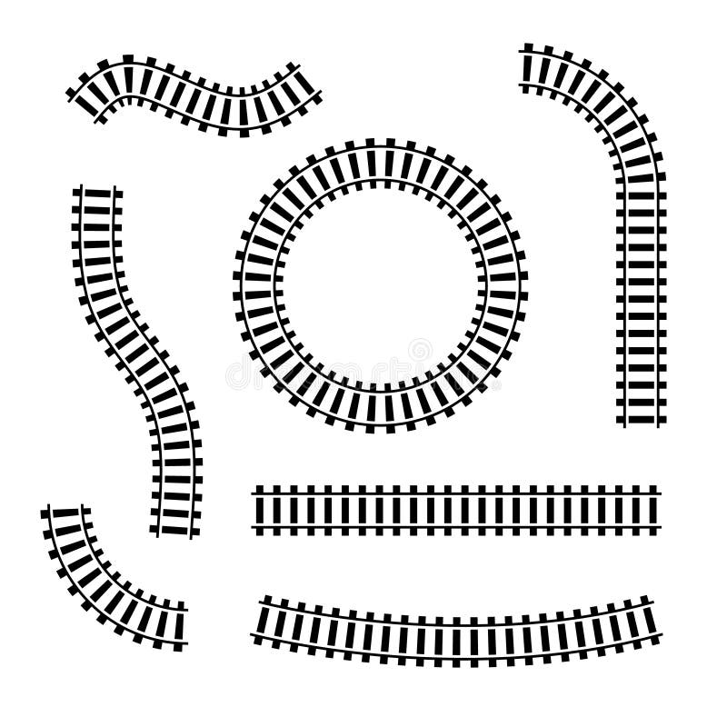 Download Railroad Track Border stock vector. Illustration of ...