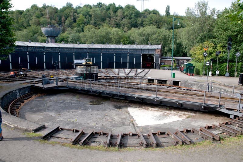 Railway turntable royalty free stock photography