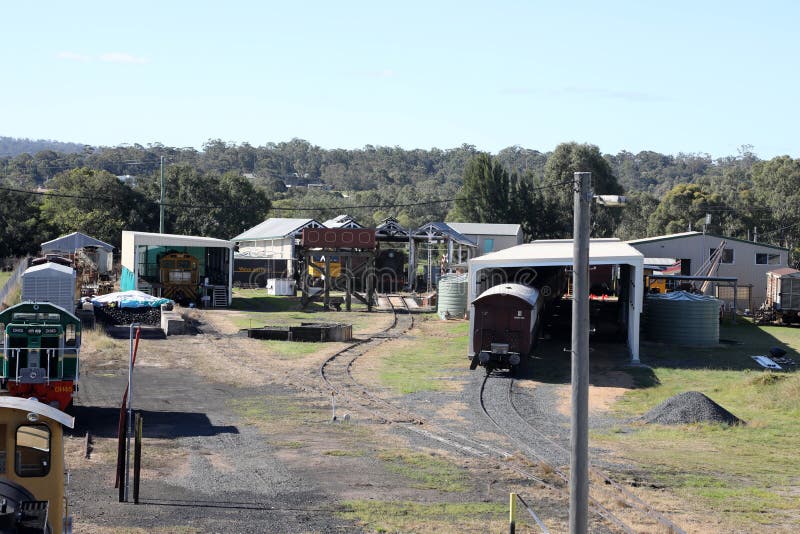 Railway yard and station in the Queensland town of Warwick