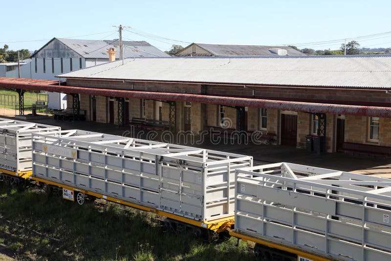 Railway yard and station in the Queensland town of Warwick