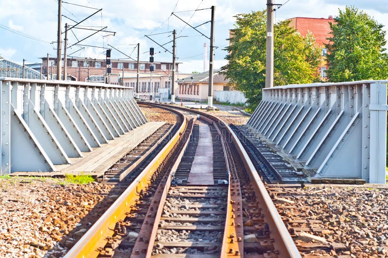 Railway утюга 3 мостов стоковая фотография rf