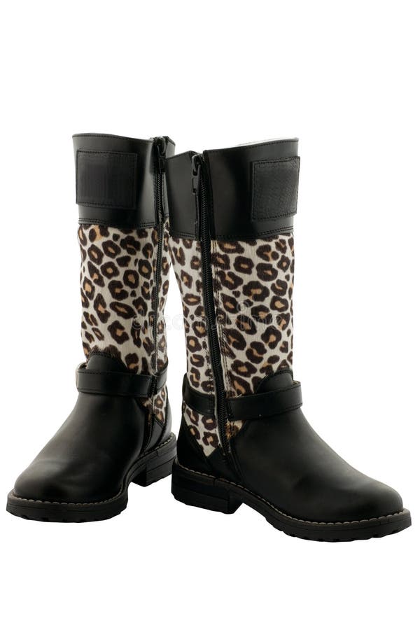 leopard motorcycle boots