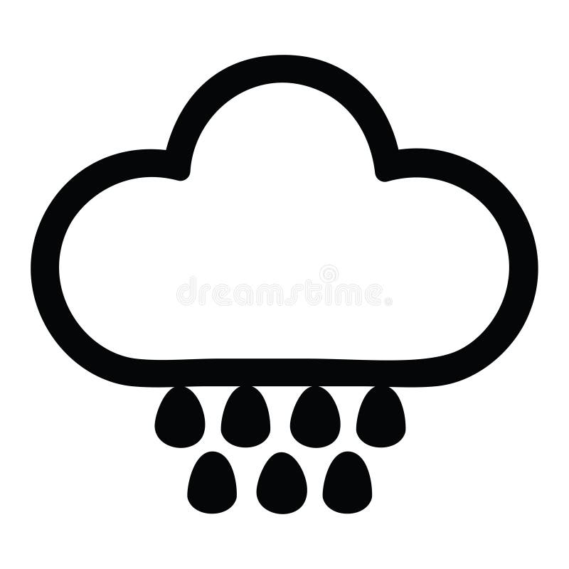 rain cloud icon symbol