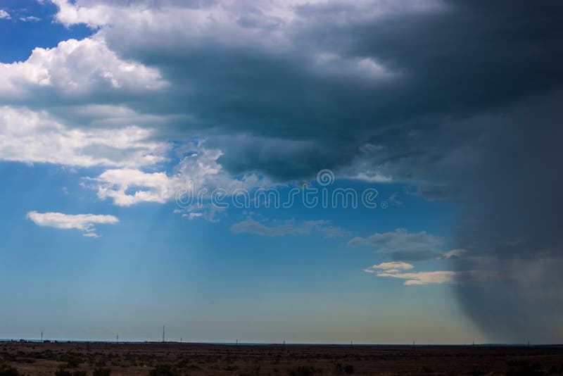 Rain Clouds And Rain Coming From Distance Stock Photo Image of coming