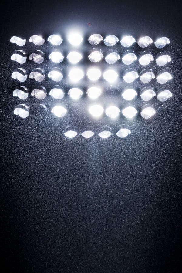 Rain Delay at a Sports Stadium Stock Photo Image of spotlight, nature