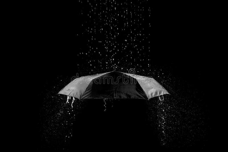 Rain Drop on Black Background 1 Stock Image - Image of rain, water:  186345541