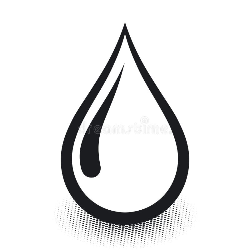 Droplet Icon Vector Template. Water Logo Illustration Design. Vector