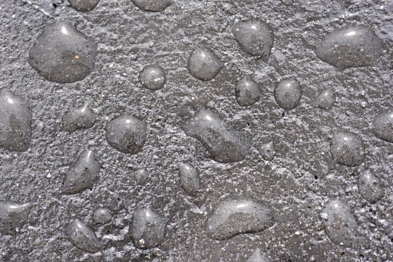Rain Drops on Concrete Surface Stock Photo Image of grungy, gray