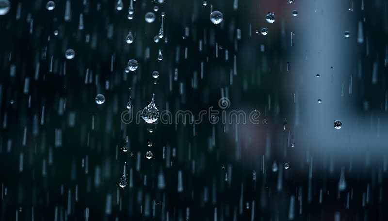 Rain Drops Falling vector illustration