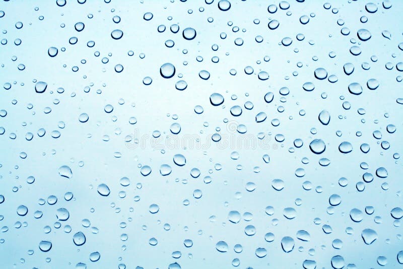 Rain drops on glass