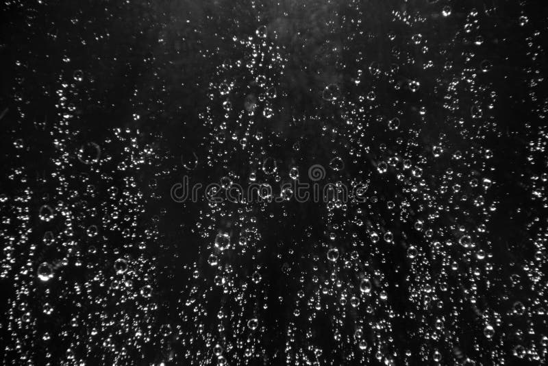 Rain Drops on the Glass on a Black Background Stock Image - Image of  effect, environment: 103886233
