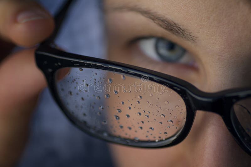 Rain Drops on the Glasses 1. Stock Image Image of liquid, glasses