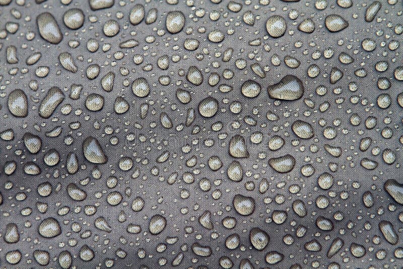 Rain drops on material