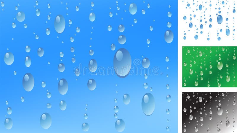 Raindrop pattern on window glass (with additional variants). Raindrop pattern on window glass (with additional variants)