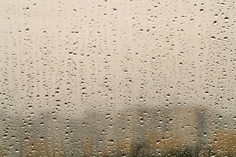 Rain drops on window