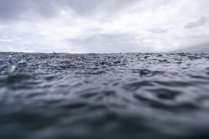 Rain on Sea stock image. Image of storm, shore, drips 31756079