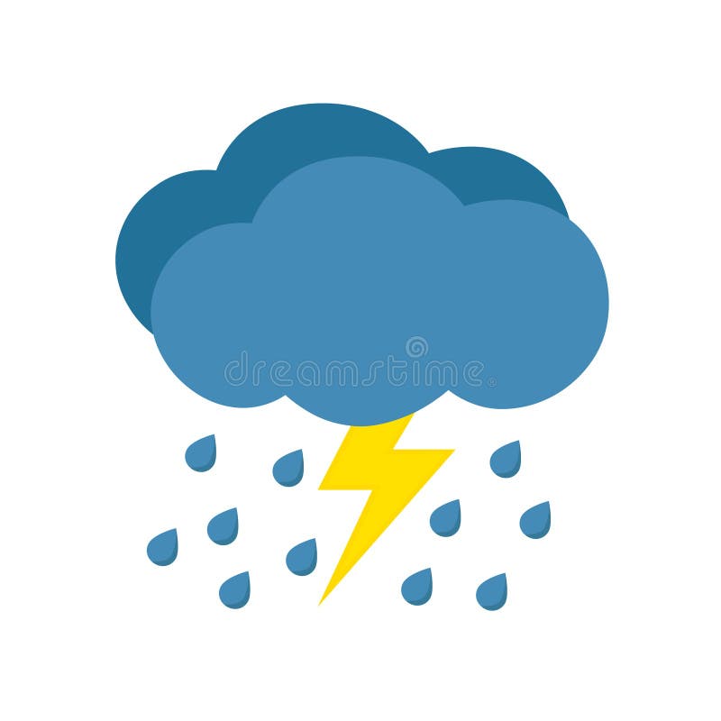 Rain with storm vector illustration Rain with storm vector illustration