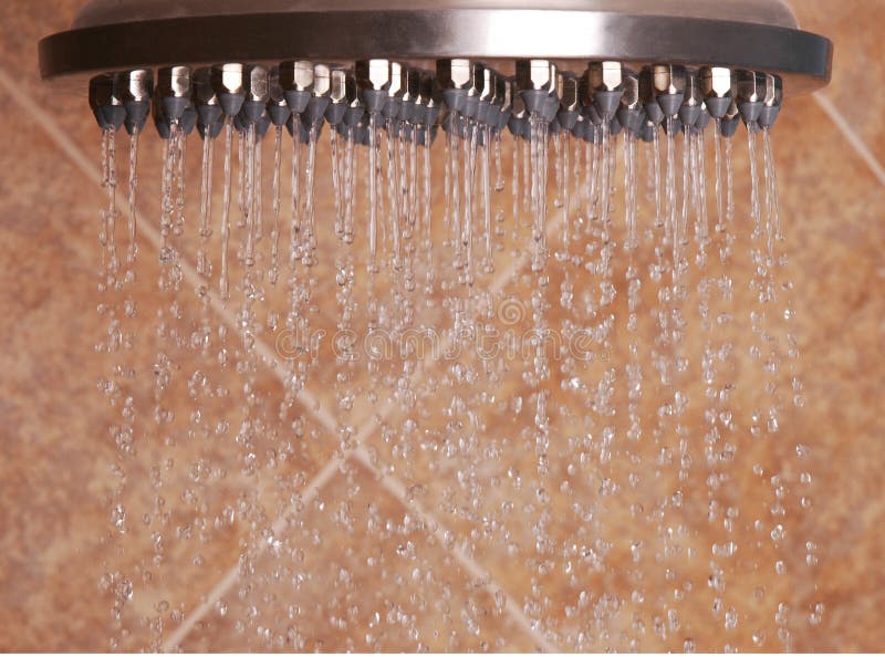 Rain Style Shower Head stock image. Image of head, bathroom 4638841