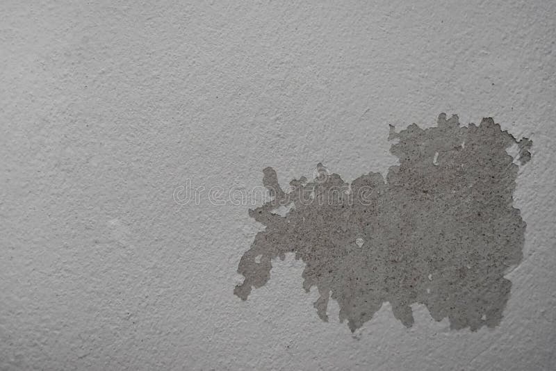 Rain Water Leaks on the Ceiling Causing Cement Damage, Peeling Paint