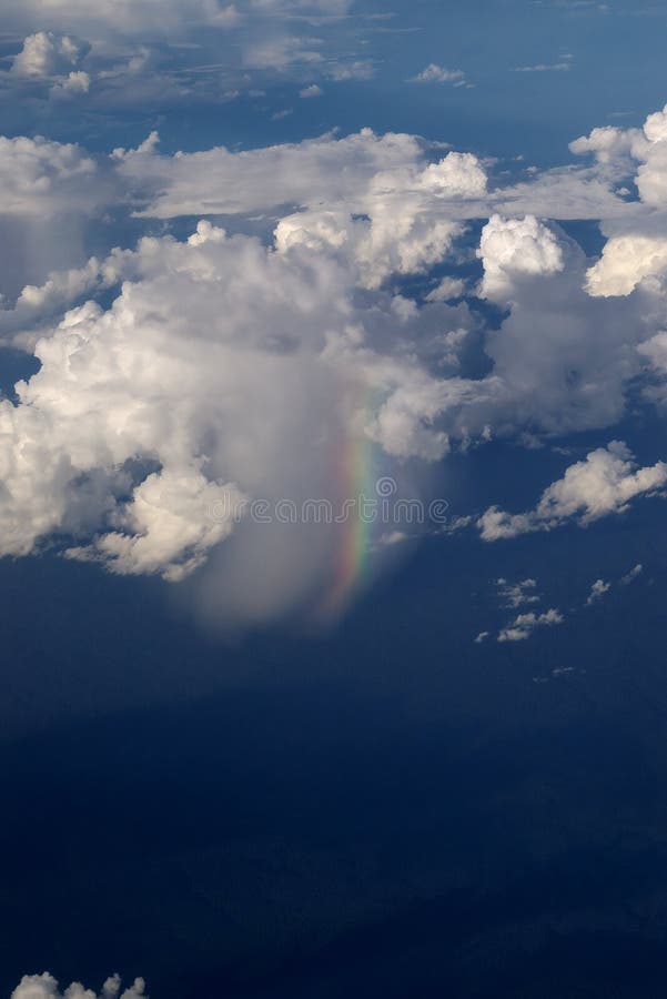 Rainbow from above