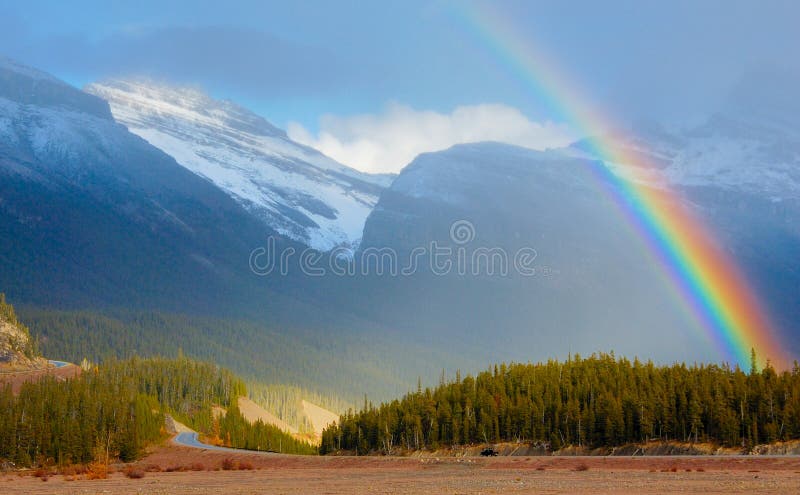 Rainbow above the glacier