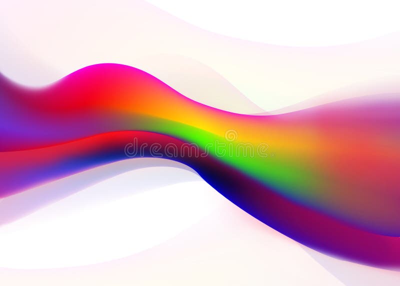 Rainbow Abstract Waves Background