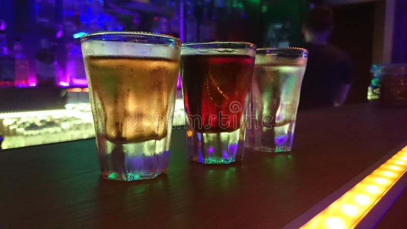 Rainbow alkohol shots