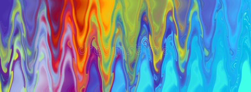 Rainbow background. Fantasy multicolored psychedelic pattern. Banner. royalty free illustration