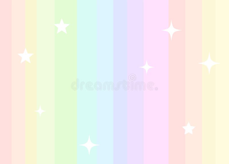 Rainbow Background in Pastel Colours Stock Vector - Illustration of clouds,  rainbow: 108435656
