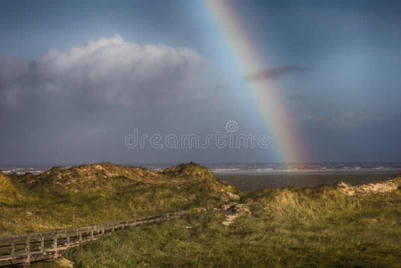 Rainbow on the Beach of St. Peter-Ording