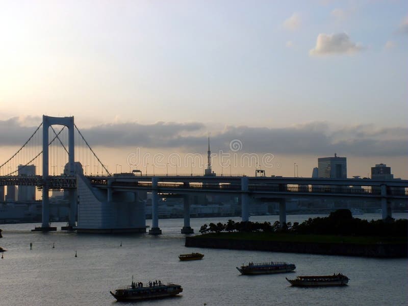 Rainbow Bridge - Tokyo, Japan stock image Rainbow Bridge - Tokyo, Japan stock image
