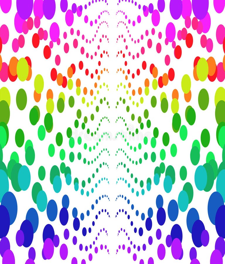 Background of rainbow circle swirl