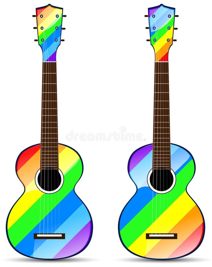 rainbow classical acoustic guitar