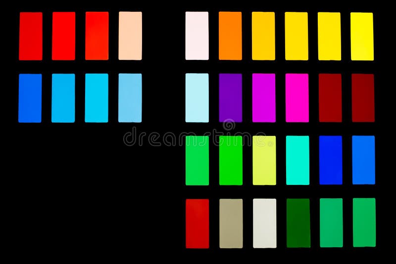 Rainbow Color Palette Samples Stock Illustration - Illustration of fashion,  creative: 231404690