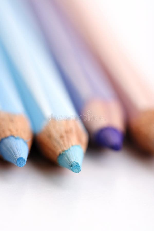 Rainbow Colored Pencils Closeup Stock Image Image of closeup
