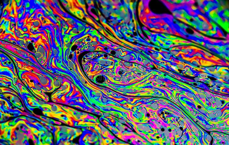 Rainbow colors created by soap, bubble,or oil makes can use for background