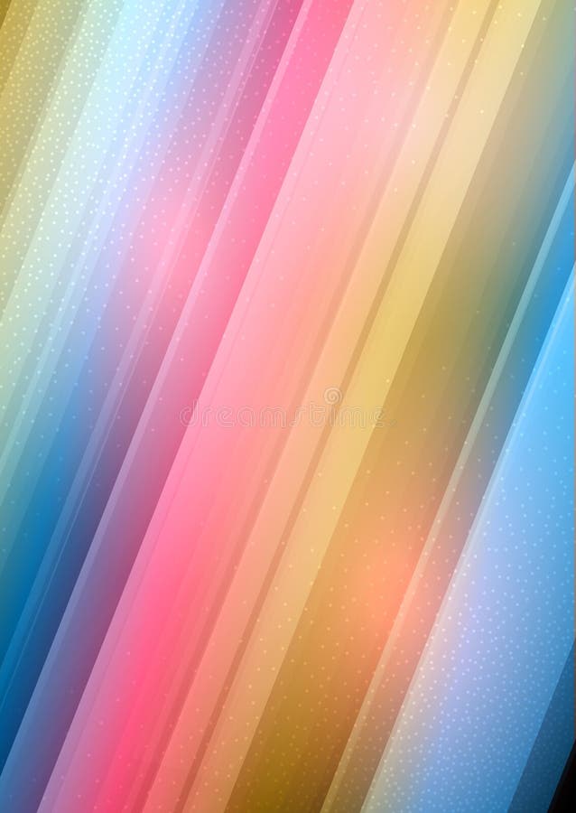 Rainbow coloured abstract motion lines background vector illustration