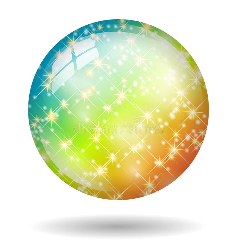 Rainbow disco ball stock vector. Illustration of design 9787090