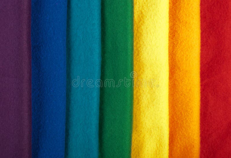 Rainbow fabric background