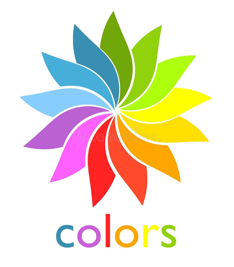 Rainbow fan stock vector. Illustration of multicolor - 23501396