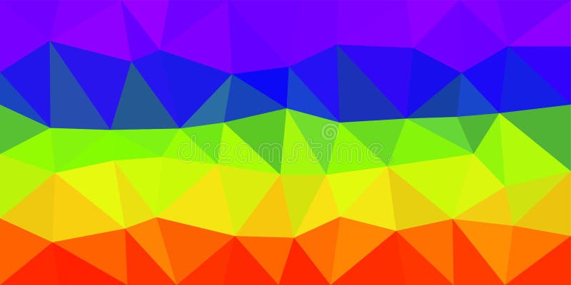 Rainbow Flag Low Poly Vector Background stock illustration Rainbow Flag Low Poly Vector Background stock illustration
