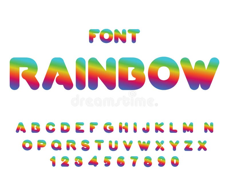 Bubble Rainbow Font · 1001 Fonts