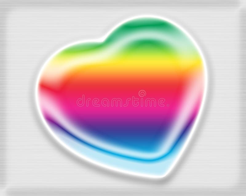 Rainbow heart