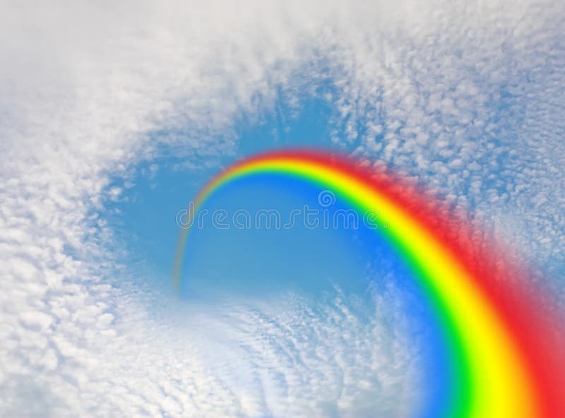 Rainbow and Heart in the Sky Stock Image - Image of heart, yellow: 23791683