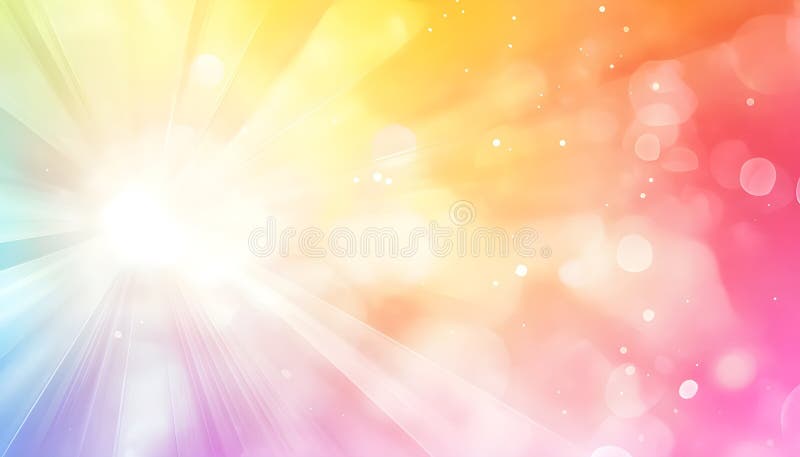 Rainbow-Herz-Licht Berst Himmel Hintergrund schöne romantische ätherische Wolkenlandschaft mit einem pulsierenden Licht Bersten li lizenzfreies stockbild