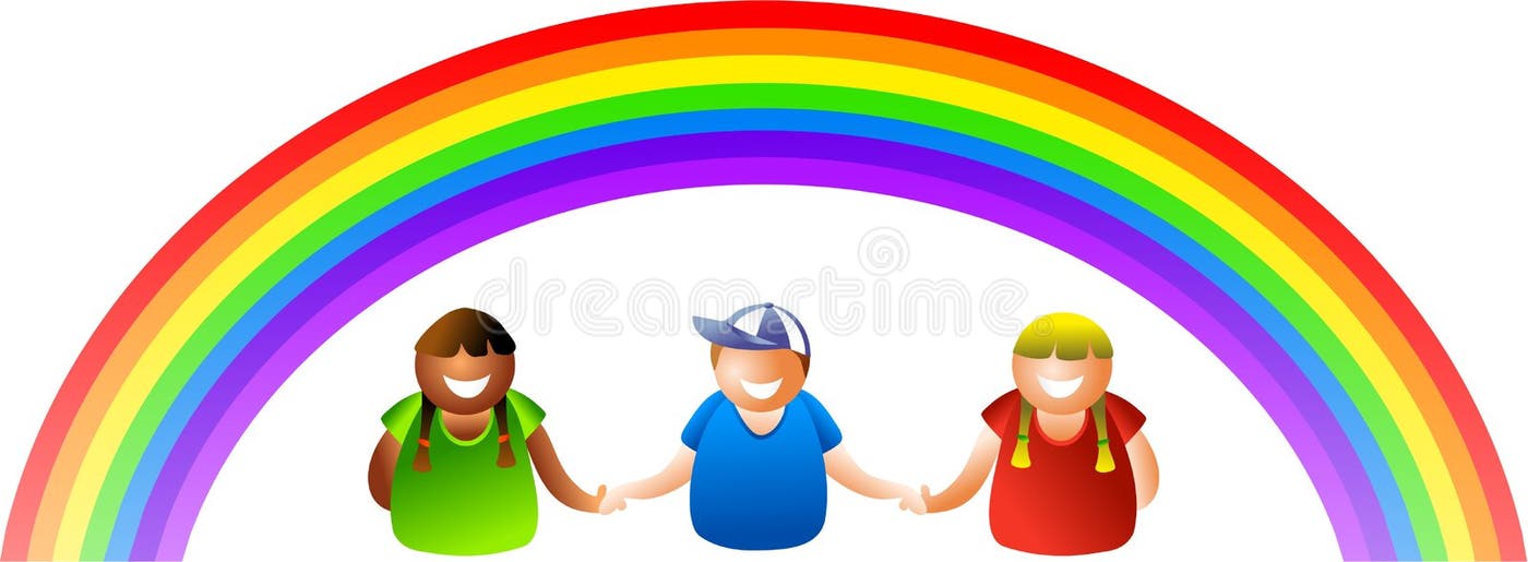 Rainbow Kids Hands Stock Illustrations 573 Rainbow Kids Hands Stock
